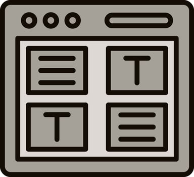 Web Design Icon Design vector