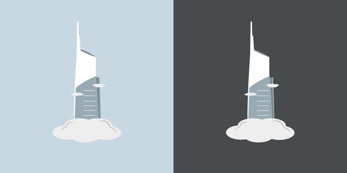 Burj khalifa tower icon background flat cartoon dubai building graphic vector