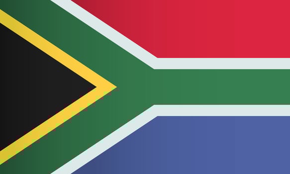 South Africa Flag, country identity vector