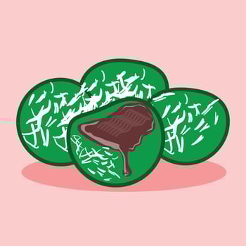 Kue klepon traditional Indonesian dessert vector