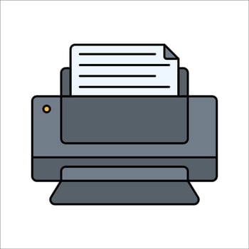 Printer Icon Illustration vector