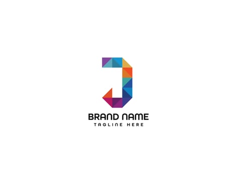 J modern letter logo design - j letter logo vector