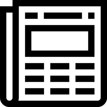 A calculator icon on a white background vector