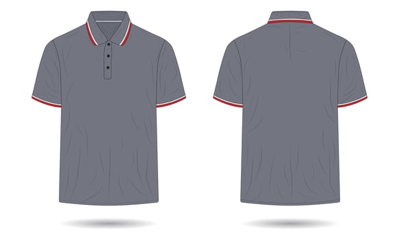 Modern polo shirt template vector