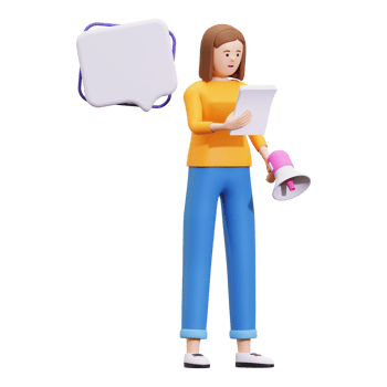 3d Employee Recruitment Announcement Illustration png
