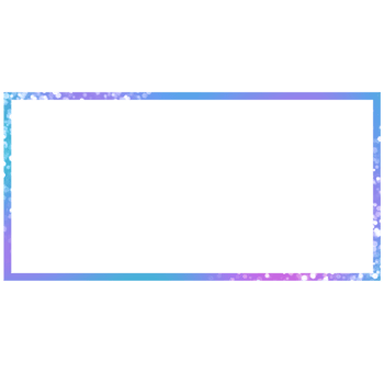 Blue and purple rectangle frame with glitter png
