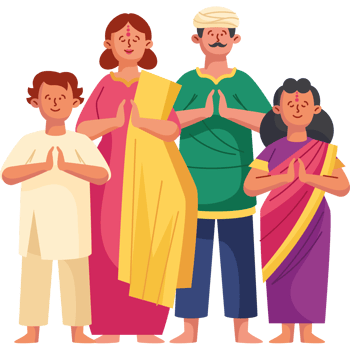 hindu persons with traditional dresses png