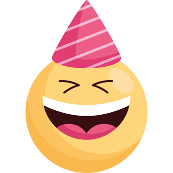 birthday emoji laughing face png