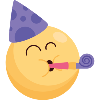 birthday emoji party celebration png