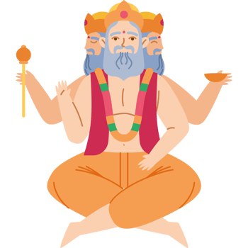 brahma creation god from hinduism religion png