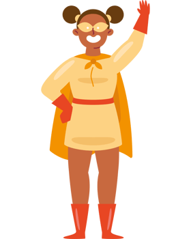 super hero mascot character png