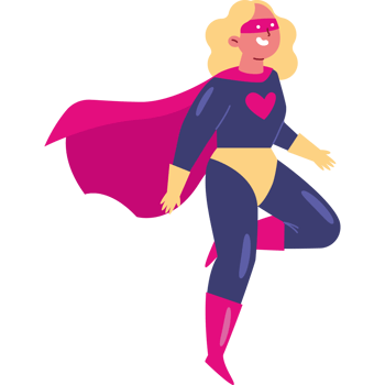 superhero woman wearing costume png