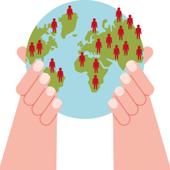 world overpopulation planet and crowd png