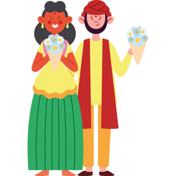 hindu wedding couple ceremony png