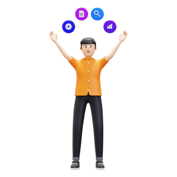 3d Man Showing Mind Map Illustration png