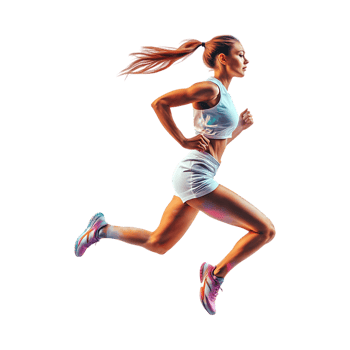 A running woman png