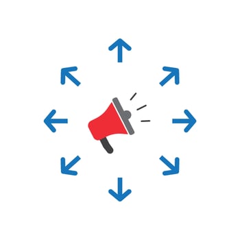 Megaphone icon design vector