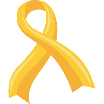 childhood cancer day yellow ribbon png
