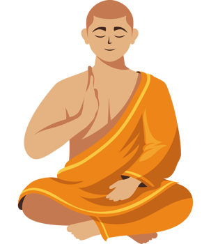 waisak buddhist monk male png