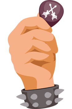 heavy metal plectrum png