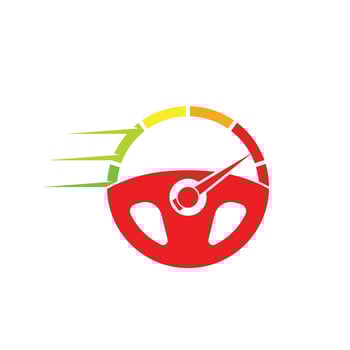 car steering wheel logo icon illustration vector