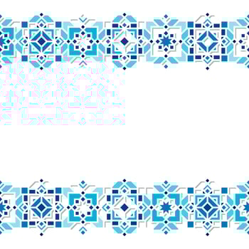 Oriental Ornament Design with Silhouette Texture vector