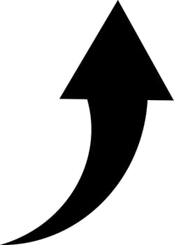 Stencil black arrow clipart vector