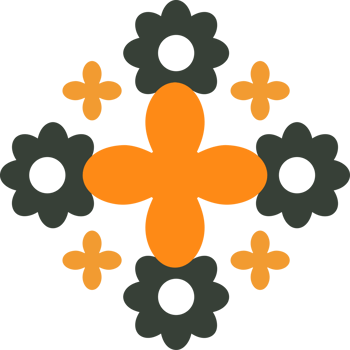 Minimal flower Petals in Simple Flat Form png