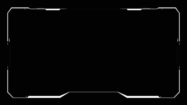 Digital design frame panel vector