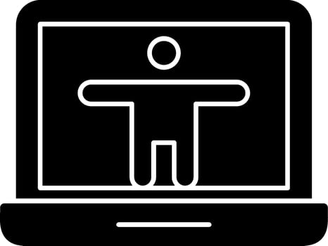 Accessibility Glyph Icon vector