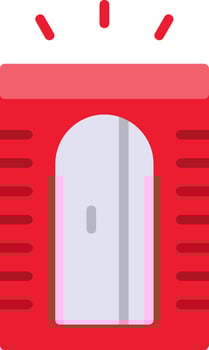 Pencil Sharpener Flat Icon vector