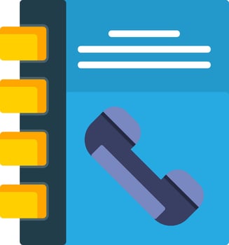Phonebook Flat Icon vector