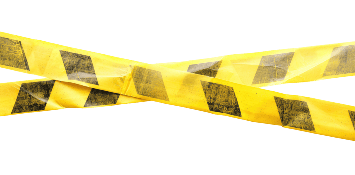 Striped Construction Ribbon png