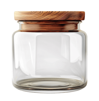 Empty Glass Jar png