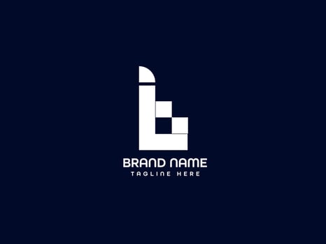 b modern letter logo design - b logo letter vector