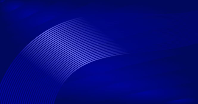 Abstract blue background with curved lines. vector