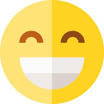 A smiling emoticion with a white background vector