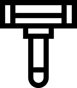 A razor blade icon on a white background vector