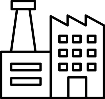 Industrial factory icon illustration vector