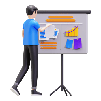 3d Organizing management structure Illustration png