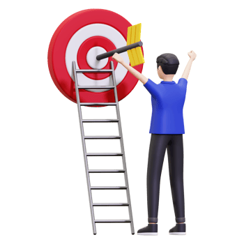 3d Business targets Illustration png