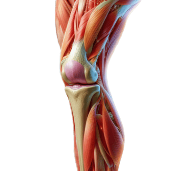 human knee joint and muscles png