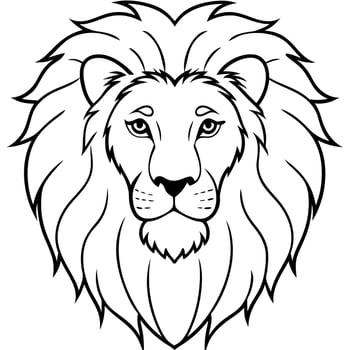 leon harf look at camera with most realistic, illustration line art vector