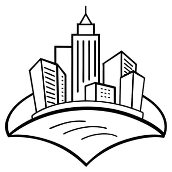 preparation of an extract from the urban planning regulations, illustration line art vector