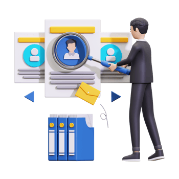 3d Job Search And Apply Illustration png