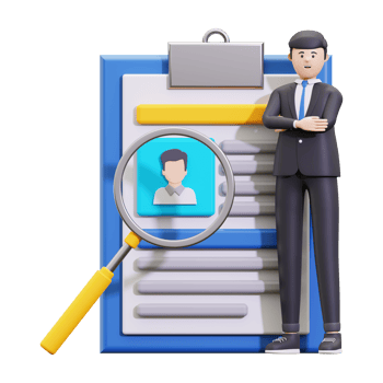 3d Hiring And Recruitment Illustration png
