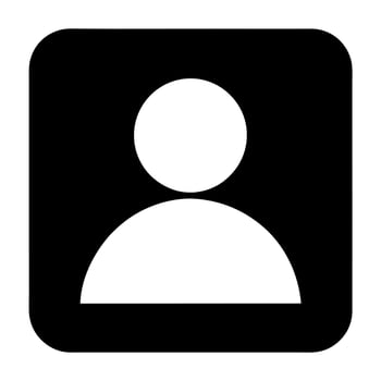 contacts icon, illustration line art vector
