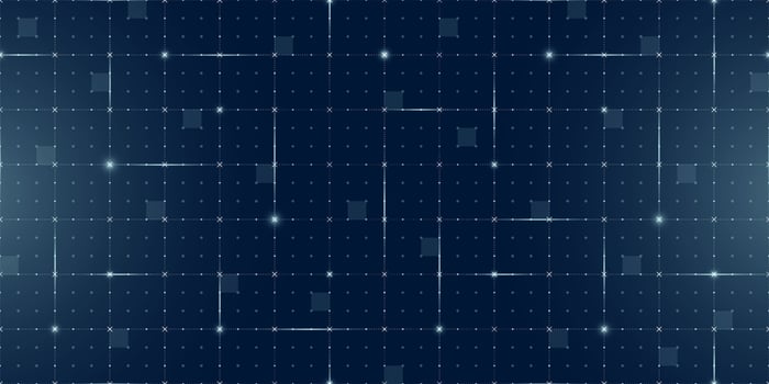 VR HUD futuristic cross shaped grid interface. Seamless intersecting lines head up display pattern. Digital UI mesh cyber screen. Hi tech GUI visor. Dark blue FUI sci fi theme for digital dashboard vector