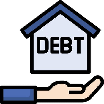 How to get out of debt vector