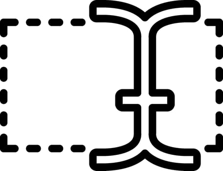 A black and white icon of a book with a square vector